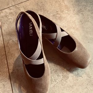 NEW!  VANELI Casual Marjory taupe lizprint